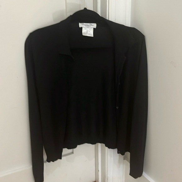 Christian Dior cardigan with collar
